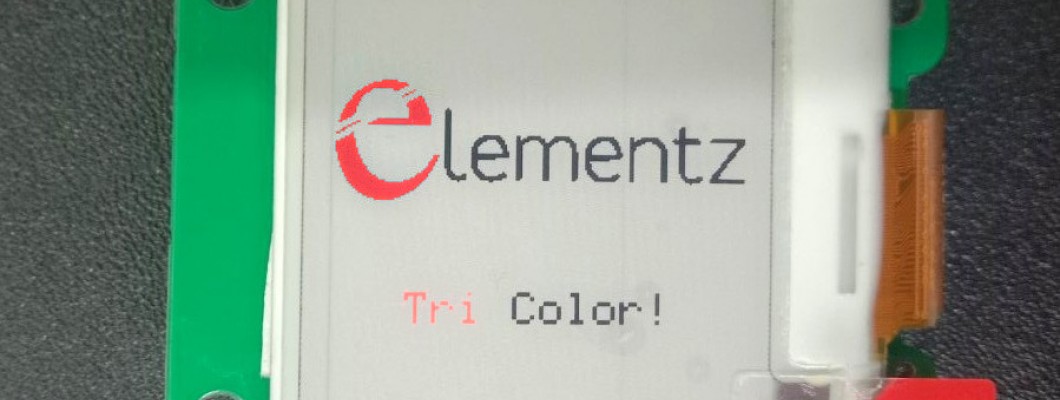 ElementzOnline 1.54 Inch Tricolour Epaper Display Interfacing with ESP32