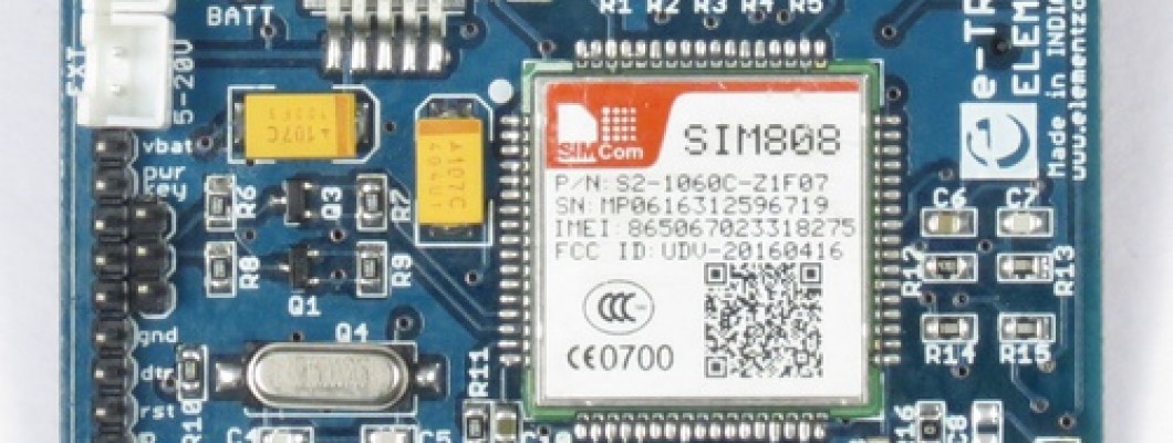 Introduction to e-Tracker Arduino compatible Atmega328 and SIM808 GSM, GNSS, GPS tracking module
