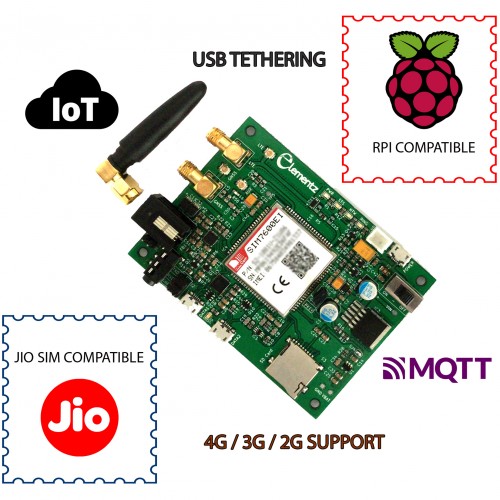 SIM7600E 4G/3G/2G GSM MODEM MODULE WITH SMA ANTENNA (TTL AND USB)